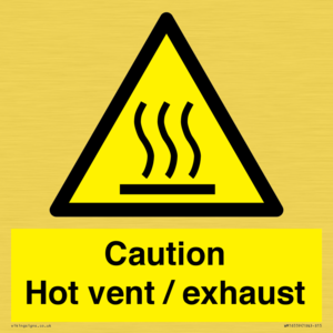 WM16559: Caution Hot vent / exhaust