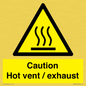 WM16559: Caution Hot vent / exhaust