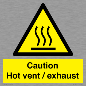 WM16559: Caution Hot vent / exhaust