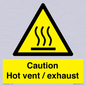 WM16559: Caution Hot vent / exhaust