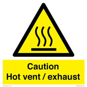 WM16559: Caution Hot vent / exhaust