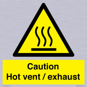 WM16559: Caution Hot vent / exhaust