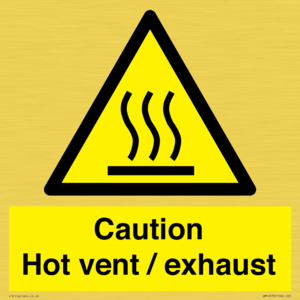 WM16559: Caution Hot vent / exhaust
