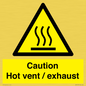 WM16559: Caution Hot vent / exhaust