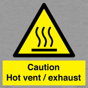 WM16559: Caution Hot vent / exhaust