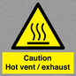 WM16559: Caution Hot vent / exhaust
