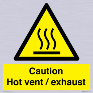 WM16559: Caution Hot vent / exhaust
