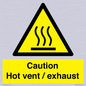 WM16559: Caution Hot vent / exhaust