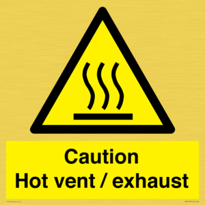 WM16559: Caution Hot vent / exhaust