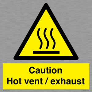 WM16559: Caution Hot vent / exhaust