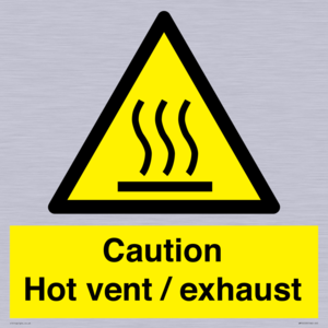 WM16559: Caution Hot vent / exhaust