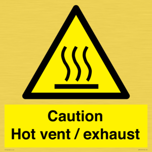 WM16559: Caution Hot vent / exhaust