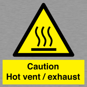 WM16559: Caution Hot vent / exhaust
