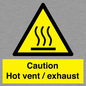 WM16559: Caution Hot vent / exhaust