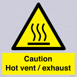 WM16559: Caution Hot vent / exhaust