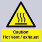 WM16559: Caution Hot vent / exhaust
