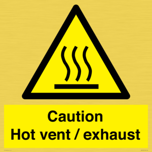 WM16559: Caution Hot vent / exhaust