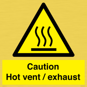 WM16559: Caution Hot vent / exhaust