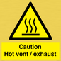 WM16559: Caution Hot vent / exhaust