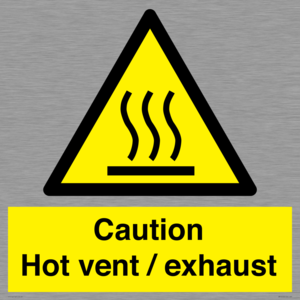 WM16559: Caution Hot vent / exhaust