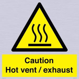 WM16559: Caution Hot vent / exhaust