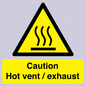 WM16559: Caution Hot vent / exhaust
