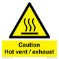 WM16559: Caution Hot vent / exhaust