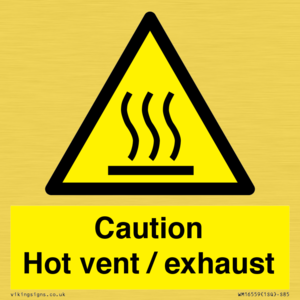 WM16559: Caution Hot vent / exhaust