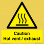 WM16559: Caution Hot vent / exhaust