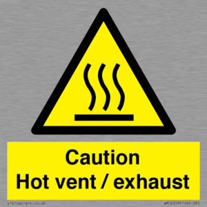 WM16559: Caution Hot vent / exhaust