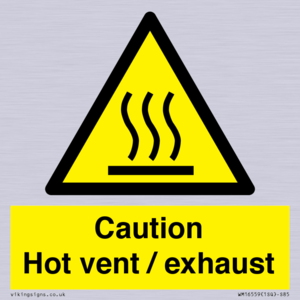 WM16559: Caution Hot vent / exhaust