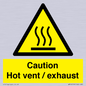 WM16559: Caution Hot vent / exhaust