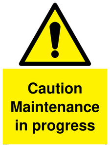WM5414: Caution Maintenance in progress