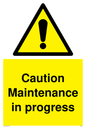 WM5414: Caution Maintenance in progress