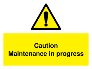 WM5414: Caution Maintenance in progress