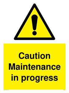 WM5414: Caution Maintenance in progress