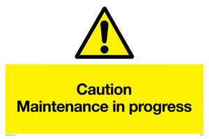 WM5414: Caution Maintenance in progress