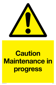 WM5414: Caution Maintenance in progress