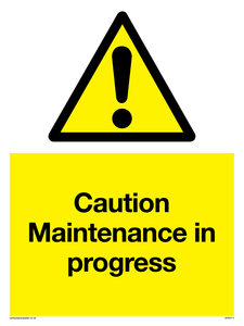 WM5414: Caution Maintenance in progress