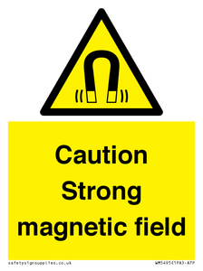 WM5495: Warning Strong magnetic field