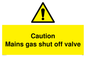 WM5500: Mains gas shut off valve