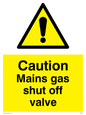 WM5500: Mains gas shut off valve