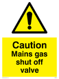 WM5500: Mains gas shut off valve