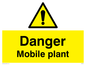 WM5515: Danger Mobile plant