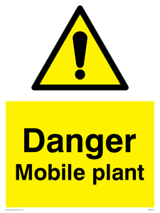 WM5515: Danger Mobile plant