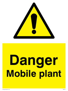 WM5515: Danger Mobile plant