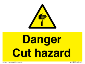 WM5525: Danger Cut hazard