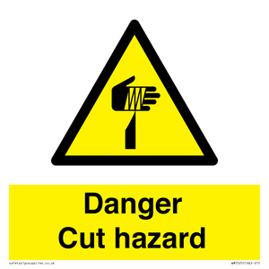 WM5525: Danger Cut hazard