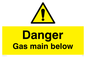 WM5529: Danger Gas main below