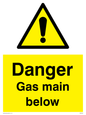WM5529: Danger Gas main below